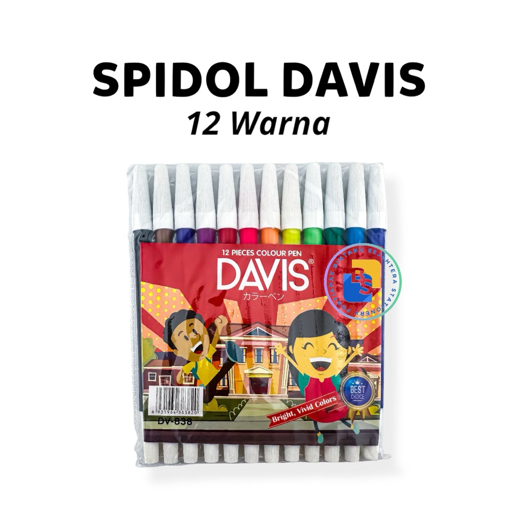 

DAVIS - Spidol Set 12 Warna