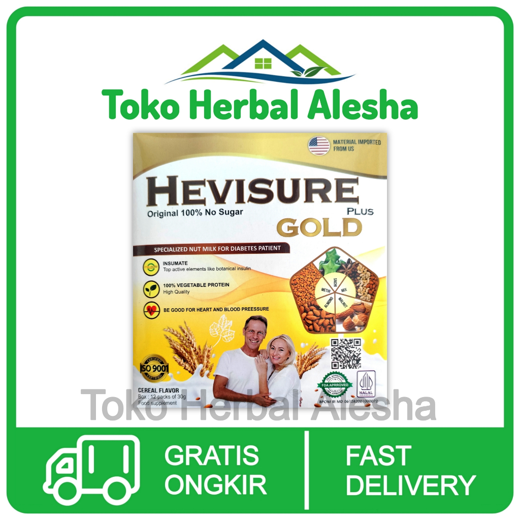 

Paket Murah Hevisure Gold Milk Susu Obat Diabetes Kencing Manis Insulin Pankreas Original Asli