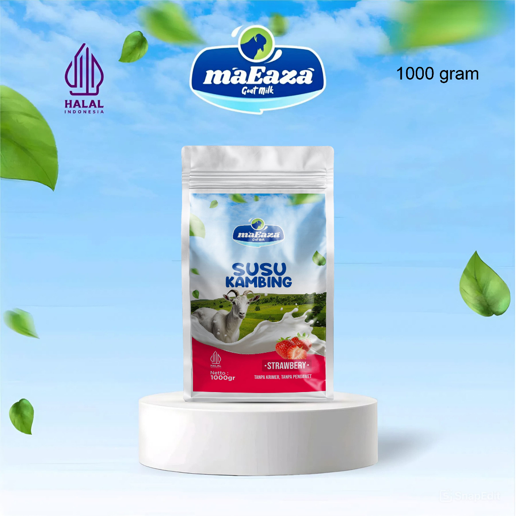 

MaEaza Susu Kambing Rasa Strawberry Tanpa Krimer 1000g