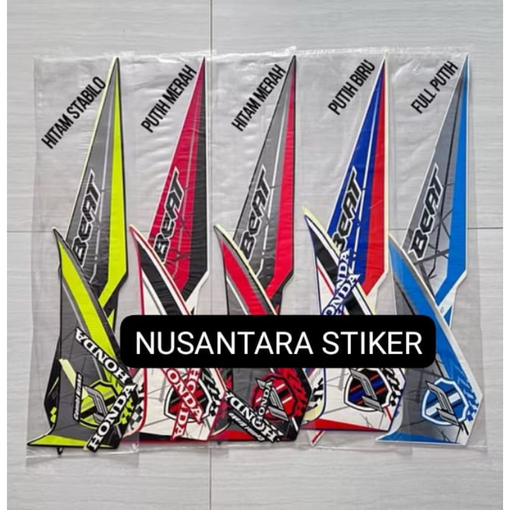 Striping List Polet Stiker Motor Honda Beat FI Tahun 2016 2017 Full Body