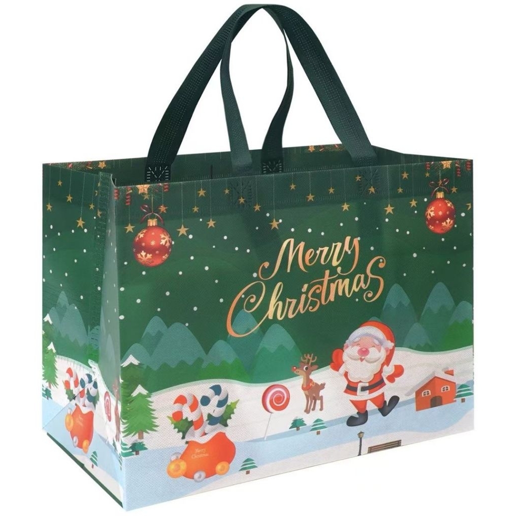 

TAS GOODIE BAG // TAS JINJING - EDISI NATAL CHRISTMAS - PER 1 PCS - 32.5 x 25 CM - MOTIF RANDOM