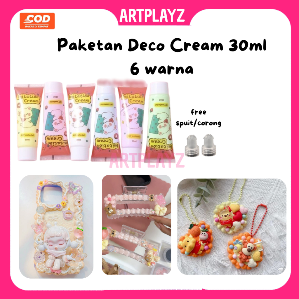 

ALL Warna Lem Deco Cream 30 ML (6 Warna)