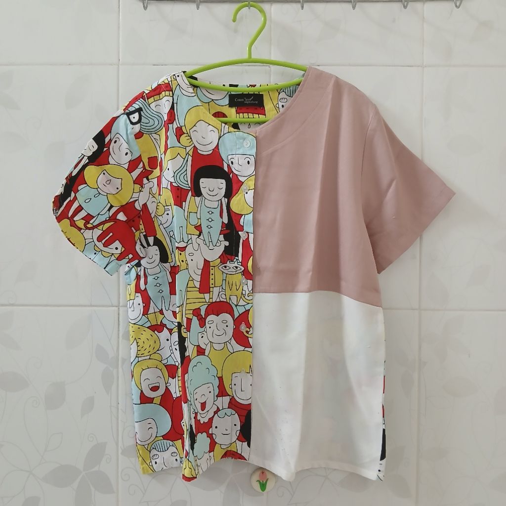 Preloved - Cotton Tree - Irish Top Kemeja Wanita