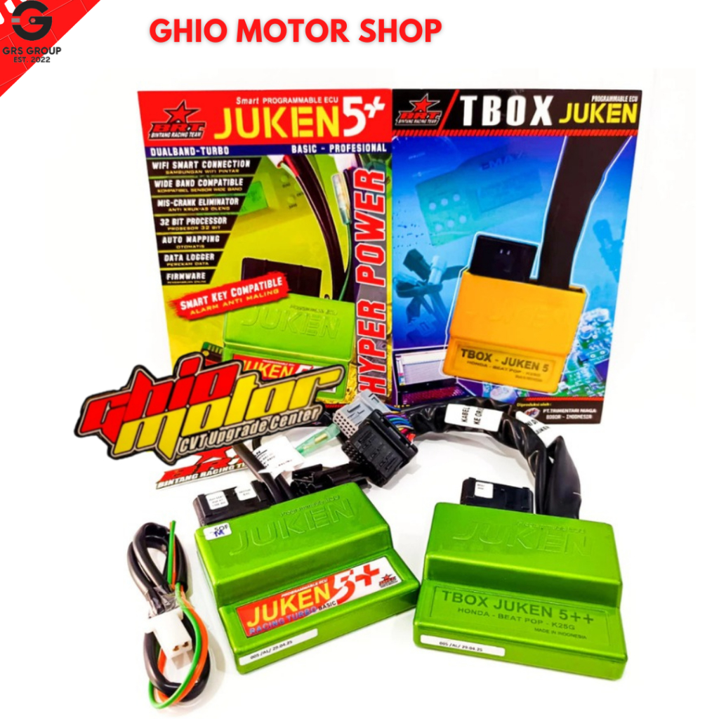 GHIO MOTOR ECU JUKEN 5++ BRT & TBOX BEAT POP BEAT ESP STREET SCOOPY ESP STATER HALUS