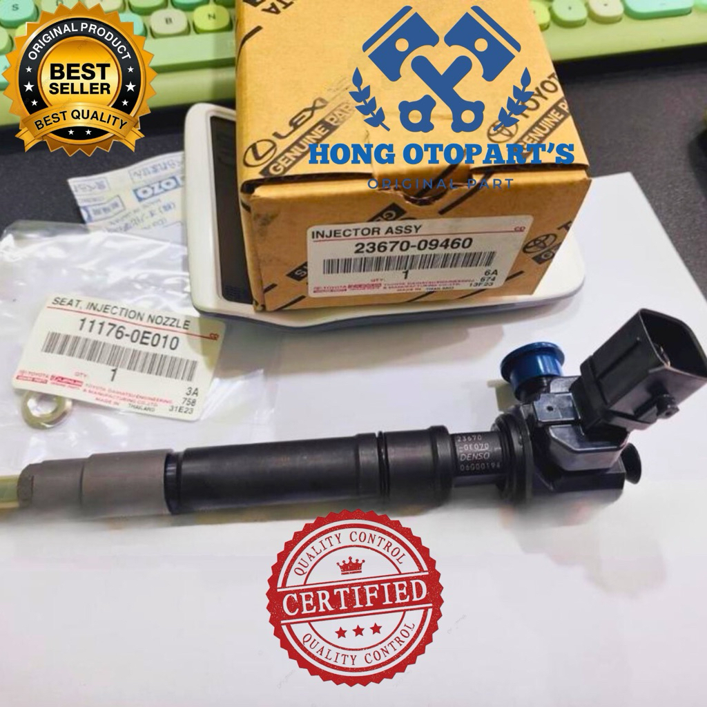 INJECTOR ASSY TOYOTA HILUX REVO NEW 23670-0E070 23670-09460 ORIGINAL ASLI