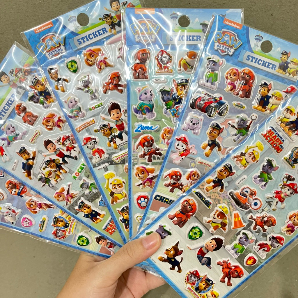 

Stiker Paw Patrol / Stiker Anjing / Stiker Timbul / Stiker Lucu