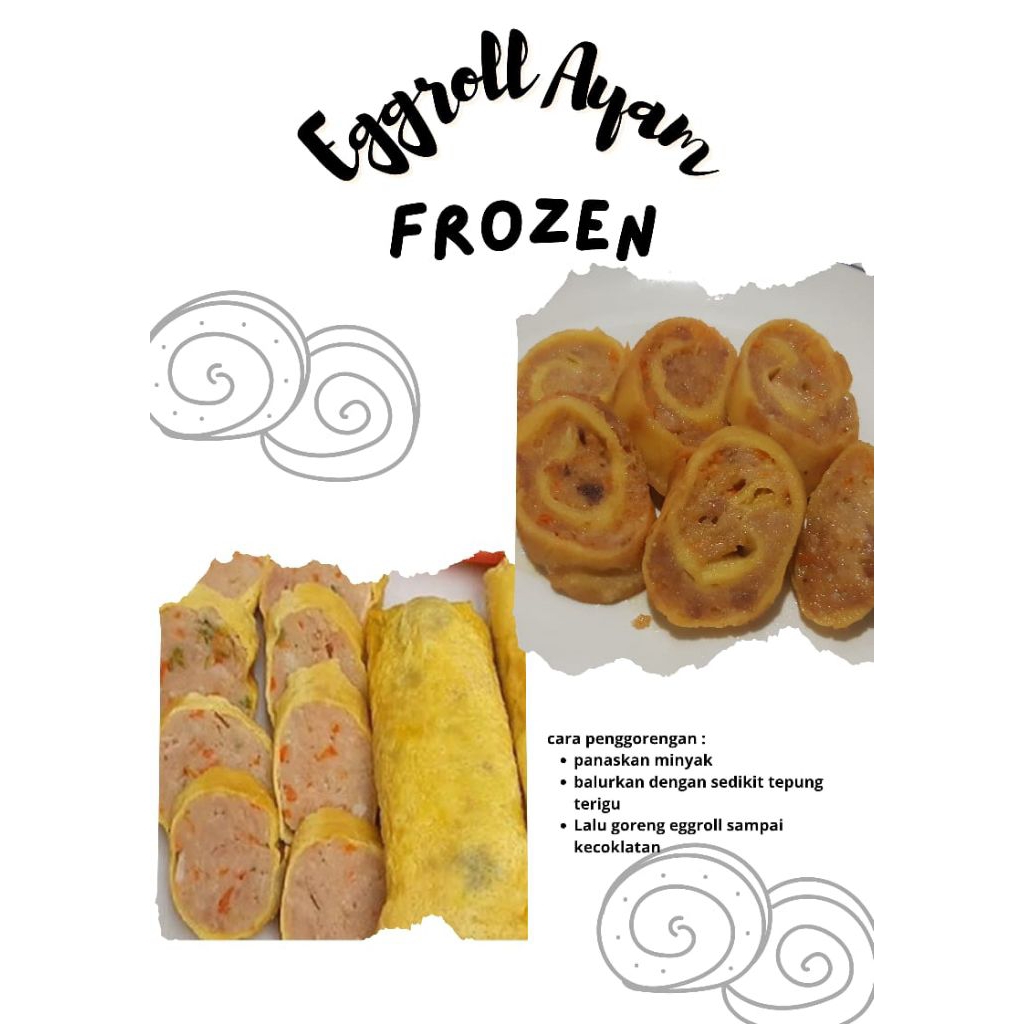 

Egg Chicken Roll Homemade Isi 10pcs | Egg Roll Frozen