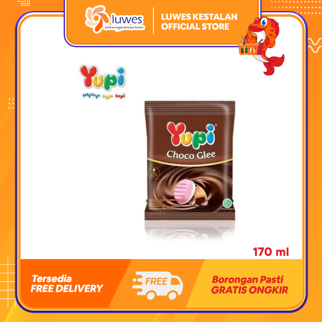 

Yupi Permen Yupi 42gr Choco Glee Memiliki Tekstur Kenyal & Chewy