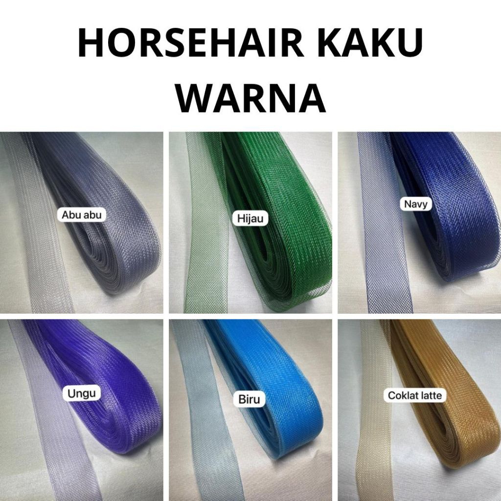 

25 YARD & 50 YARD | PITA HARDNET KAKU SIZE 4 CM / HORSEHAIR KAKU / HHK APLIKASI FASCINATOR