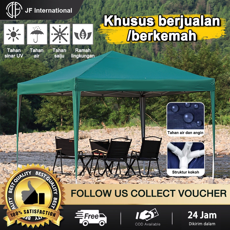 Tenda Jualan Set Lengkap Tenda Lipat Dinding Tenda Bazar /Tenda Lipat 3x3 Tenda Jualan Pameran Bazar