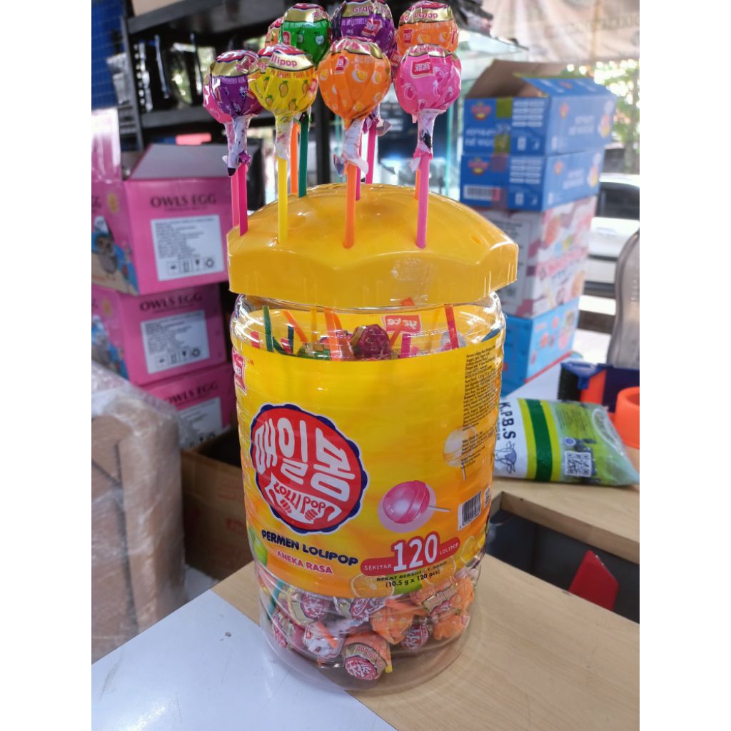 

permen lollipop Yake rasa buah 1 toples isi 120 pcs