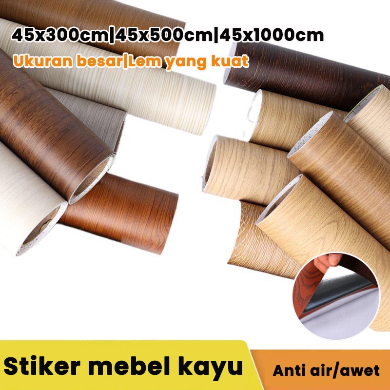 【grandmaster】wallpaper lemari kayu stiker almari kayu wallpaper lemari kayu stiker pvc motif kayu st