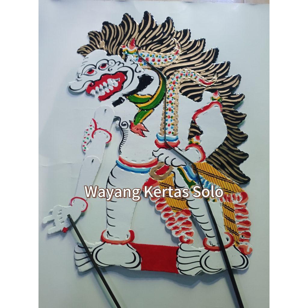 Sport Sistem Wayang Kulit Kertas Wayang Mainan Buto Amral Tinggi 80Cm