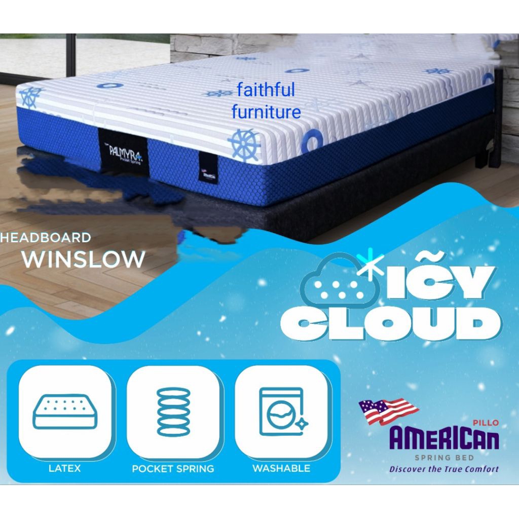 spring bed latex american pillo palmyra ( kasur saja)