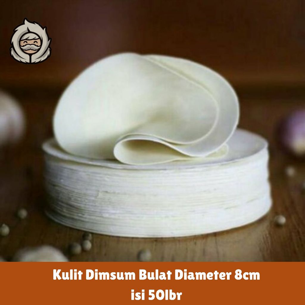 

Kulit Dimsum / Pangsit Bulat 50 lembar 8cm | Kulit Gyoza