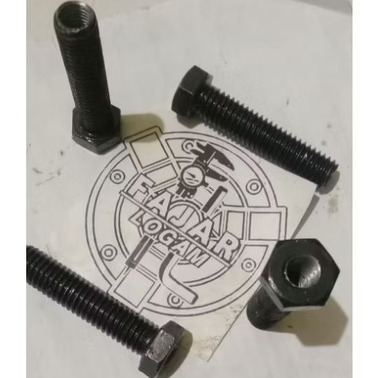 baut sok drat 7/16" × M8 × 2"