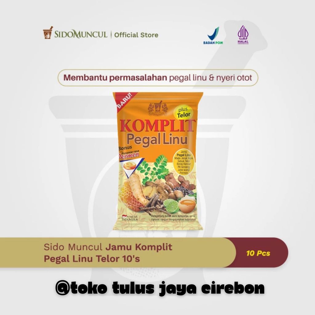 

Sido Muncul Jamu Komplit Pegal Linu Telor 10's