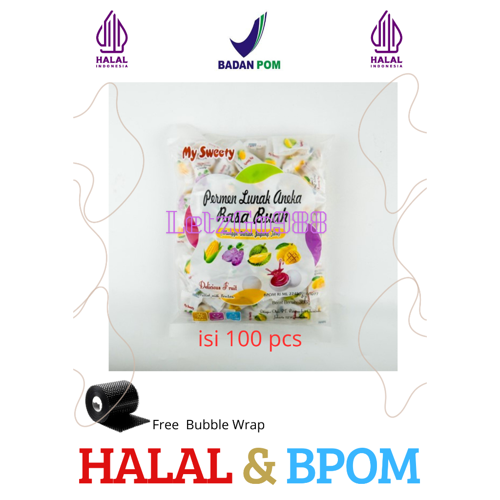 

My Sweety Permen Aneka Rasa Buah Kemasan 360gr | Permen Lunak Rasa Jagung Mangga Durian Taro BPOM / Permen Lunak Aneka Buah Rasa