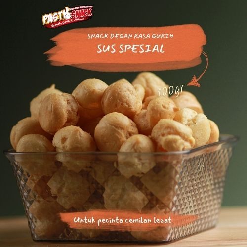 

KUE SUS KERING SPESIAL - SUS SPESIAL - SOES KERING SPESIAL 100GR SNACK CEMILAN ENAK PASTI SNACK