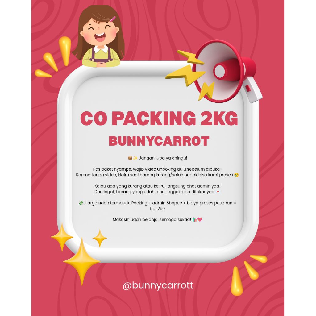 

CO PACKING BUNNYCARROT 2KG
