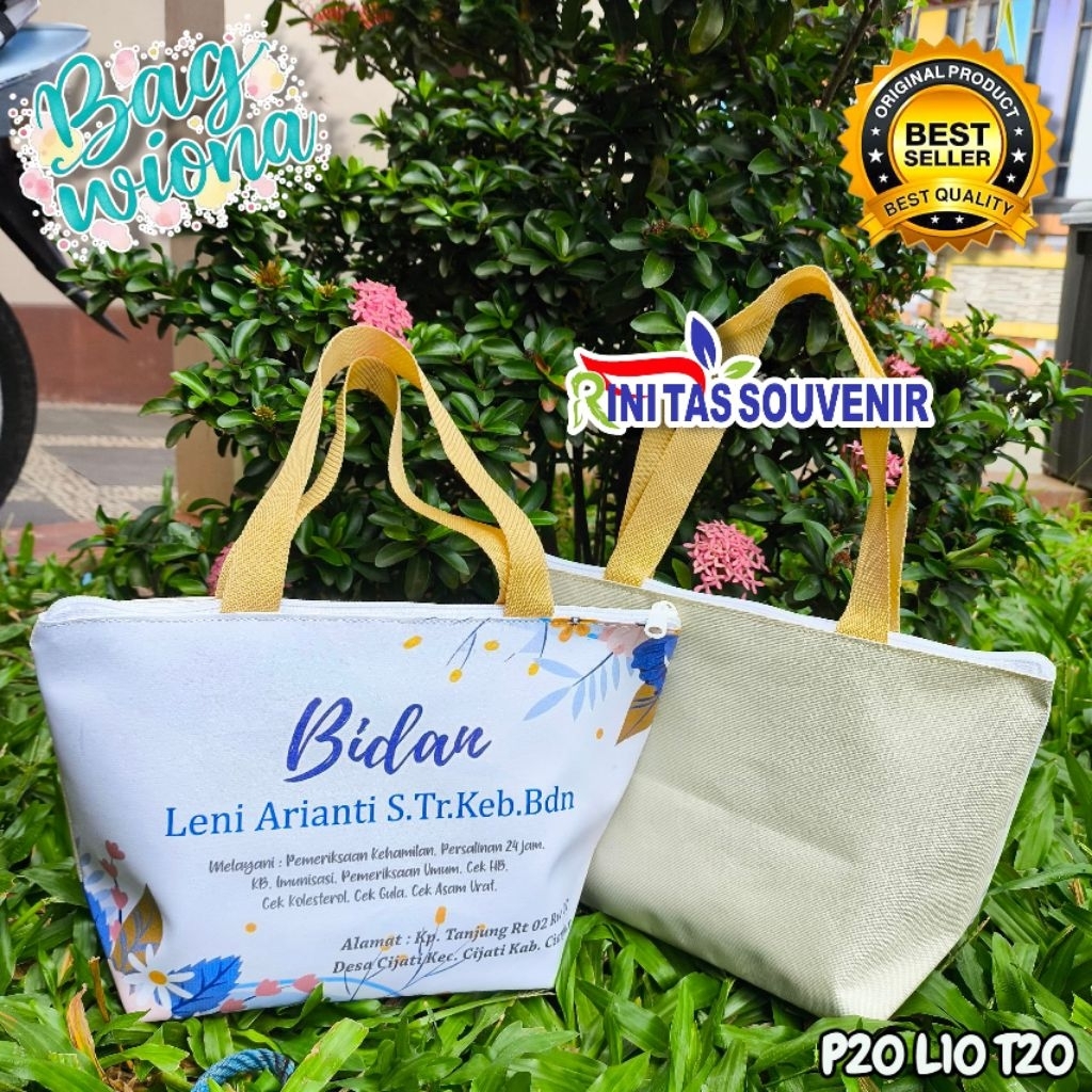 

Tas Partus Bidan/Tas Bidan Custom Trapesium/Tas Souvenir Persalinan Murah Custom Desain