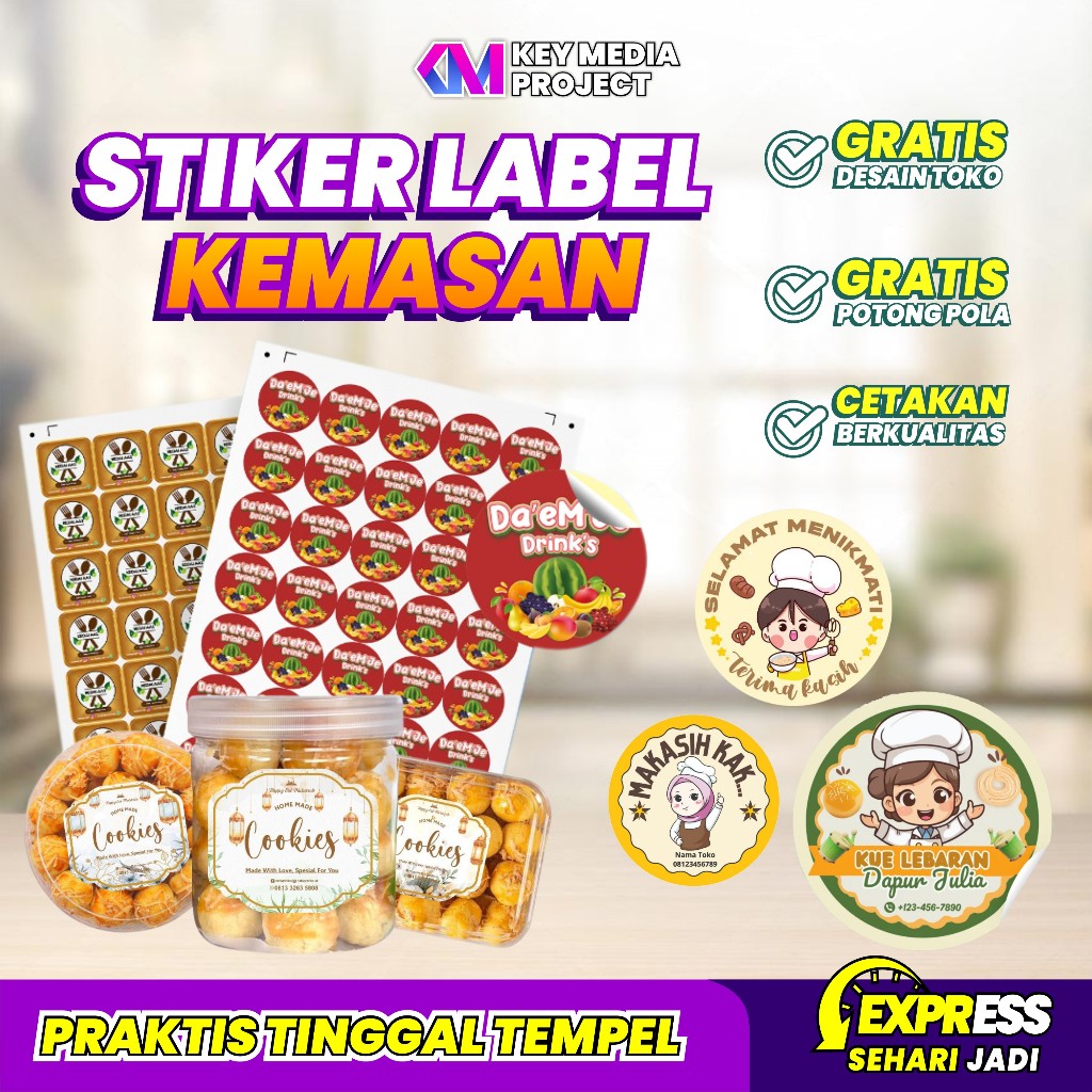 

Cetak Stiker Vinyl A3 / Stiker Label / Stiker Kemasan / Stiker Anti Air / Stiker Vinyl Kisscut & Diecut