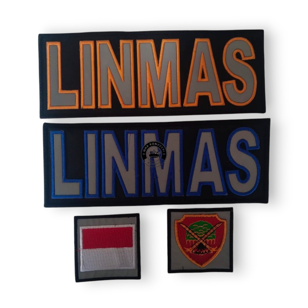 Bordir logo LINMAS bordir berkualitas / logo linmas