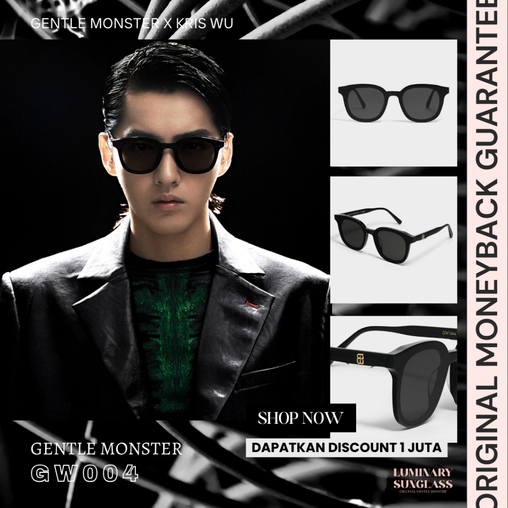 [ORIGINAL] GM GW004 Sunglasses / Kacamata Hitam / Glasses