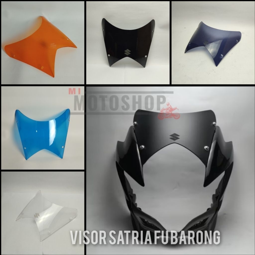 Visor Satria Fu barong, aksesoris motor Suzuki Satria Fu 2011 2012 2013 Headlamp Suzuki Satria Fu Ba