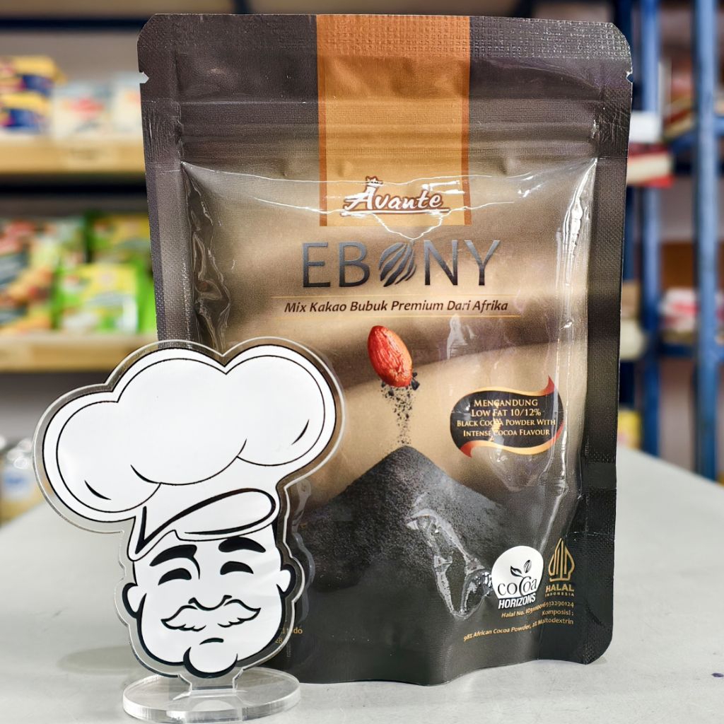 

Black Cocoa Powder Ebony Avante 100Gr / Coklat Bubuk Hitam Avante Ebony 100Gr / Bubuk Minuman Coklat Hitam