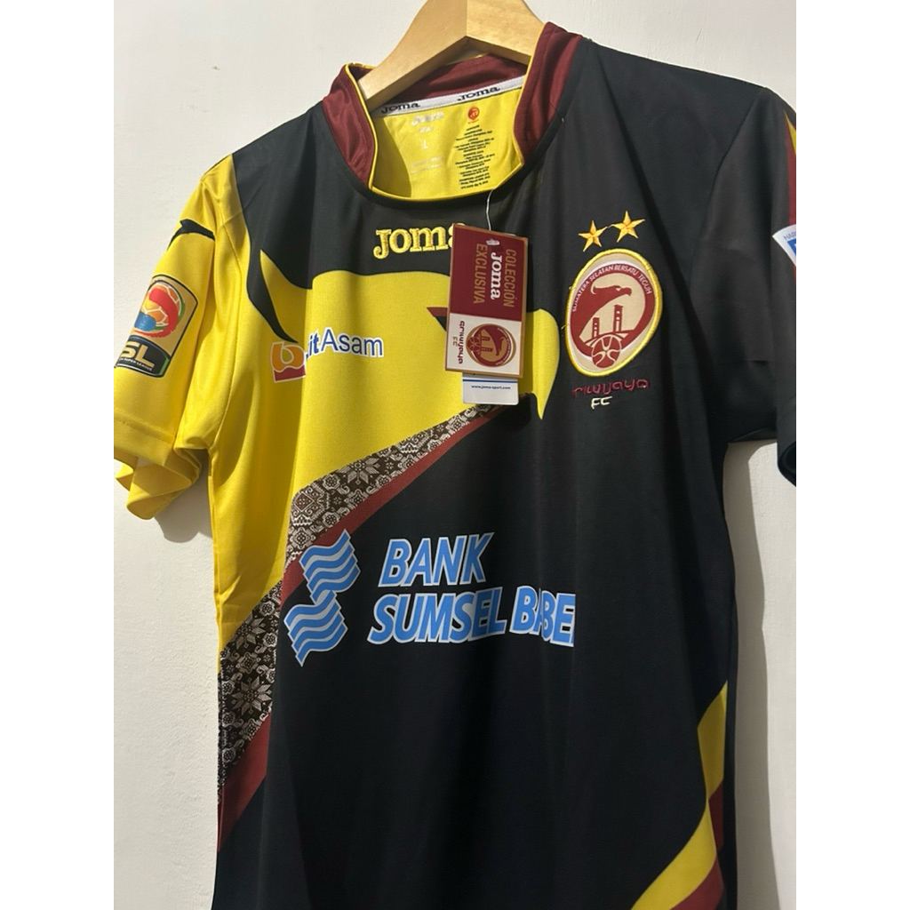 Jersey Sriwijaya FC Away 2013/14 Original Hitam Joma size L (termurah)