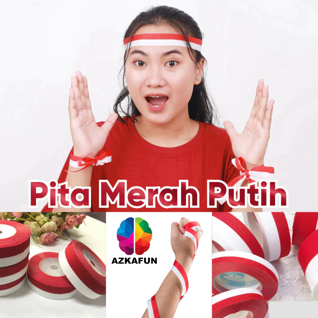 

Pita Bendera Indonesia - Pita Merah Putih