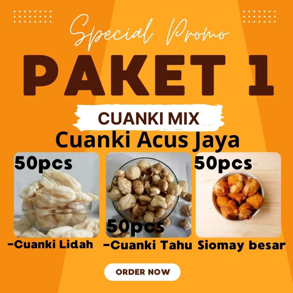 

PROMO_MURAH_PAKET_MIX_1-lidah-50pcs, pasung-50pcs& siomay-besar-50pcs#acus-jaya