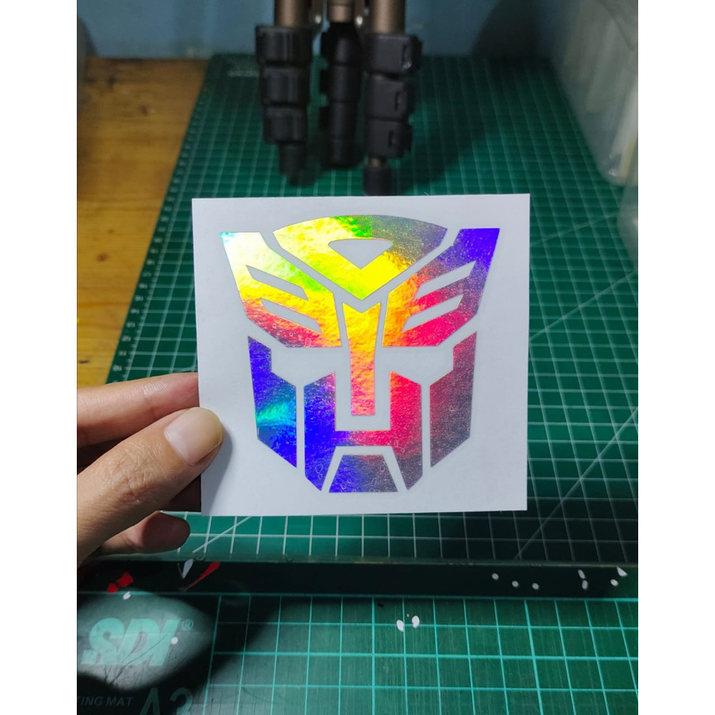

Stiker cutting Transformers hologram stiker keren murah