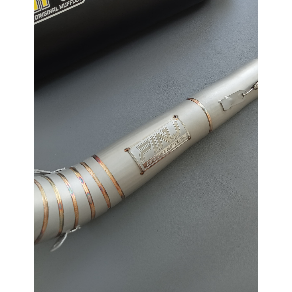 FIN.J Muffler Leheran Knalpot Tiger Only Spesial Sanblast