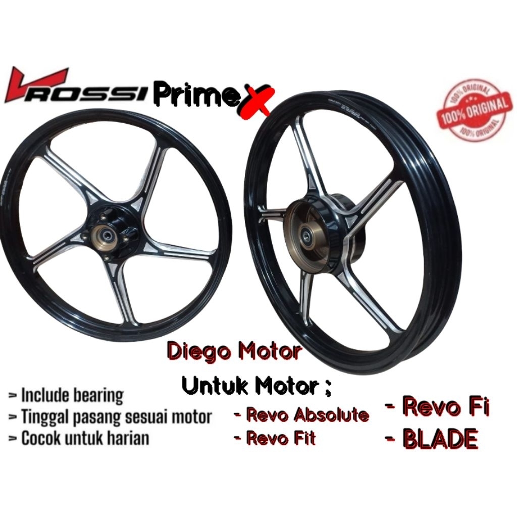 Velg Racing Honda Revo Absolute, Revo Fi, Revo Fit, Revo Injeksi, Blade/velg racing vrossi honda rev