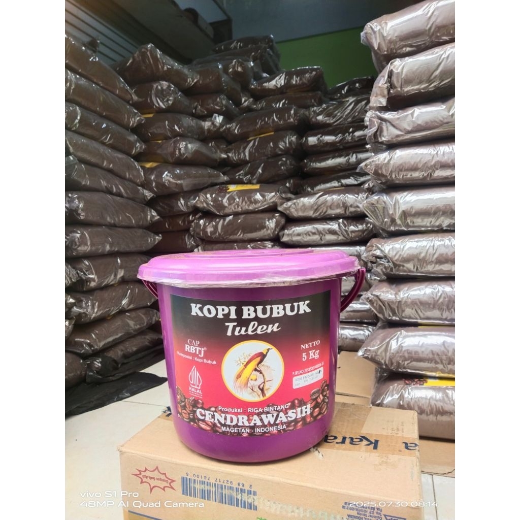 

kopi bubuk tulen/1kg kopi bubuk hitam tanpa gula pahit mantap