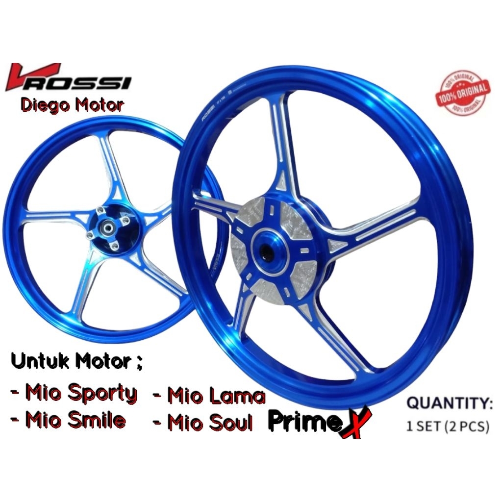 Velg Racing Ring 17 Yamaha Mio Sporty, Mio Smile, Mio Soul Lama, Mio Lama, Mio Karbu, Nuovo z, Nuovo