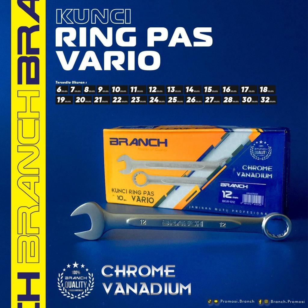 Branch Kunci Ring Pas Vario Chrome Vanadium