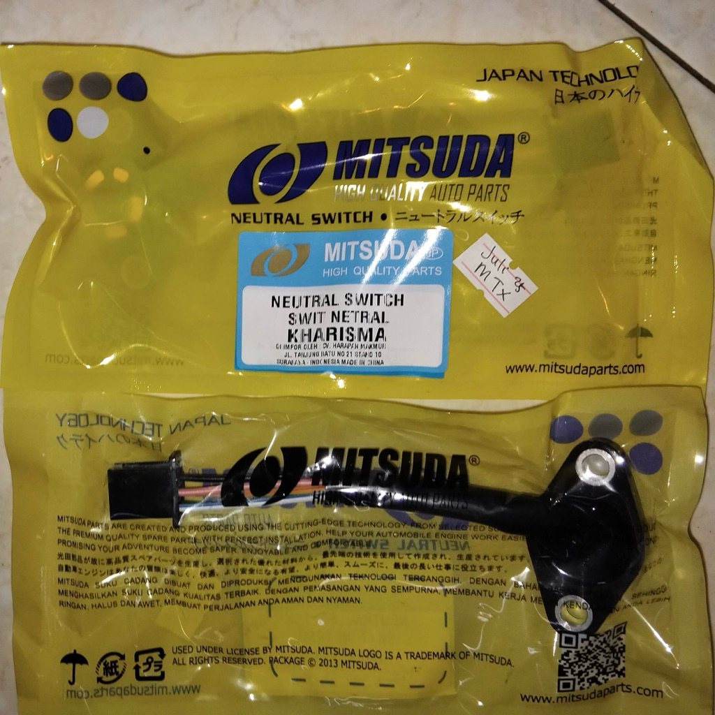 Switch Netral Kharisma / Swit Netral Karisma merk Mitsuda