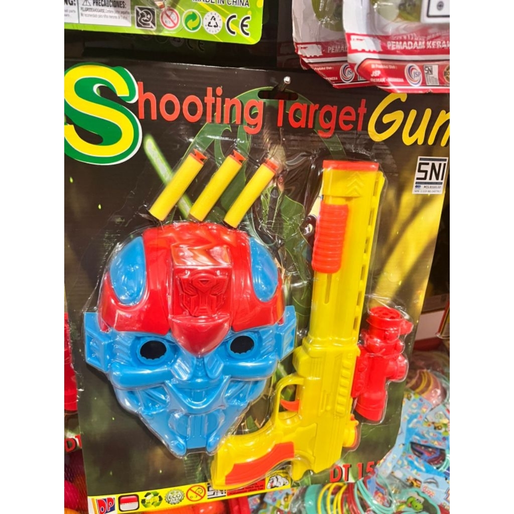 Mainan Tembak-Tembakan Anak + Peluru Busa & Bola – Senjata Mainan Polisi / Army / Shooting Game
