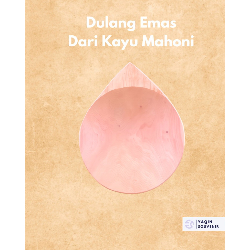 Dulang emas dari Kayu Mahoni