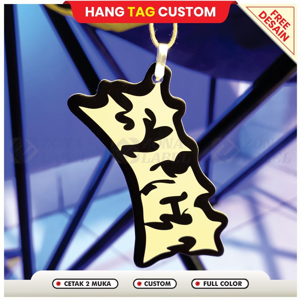 

Free Desain Tag Harga Baju / Hang Tag Baju / Hangtag Kaos Cetak Depan Belakang