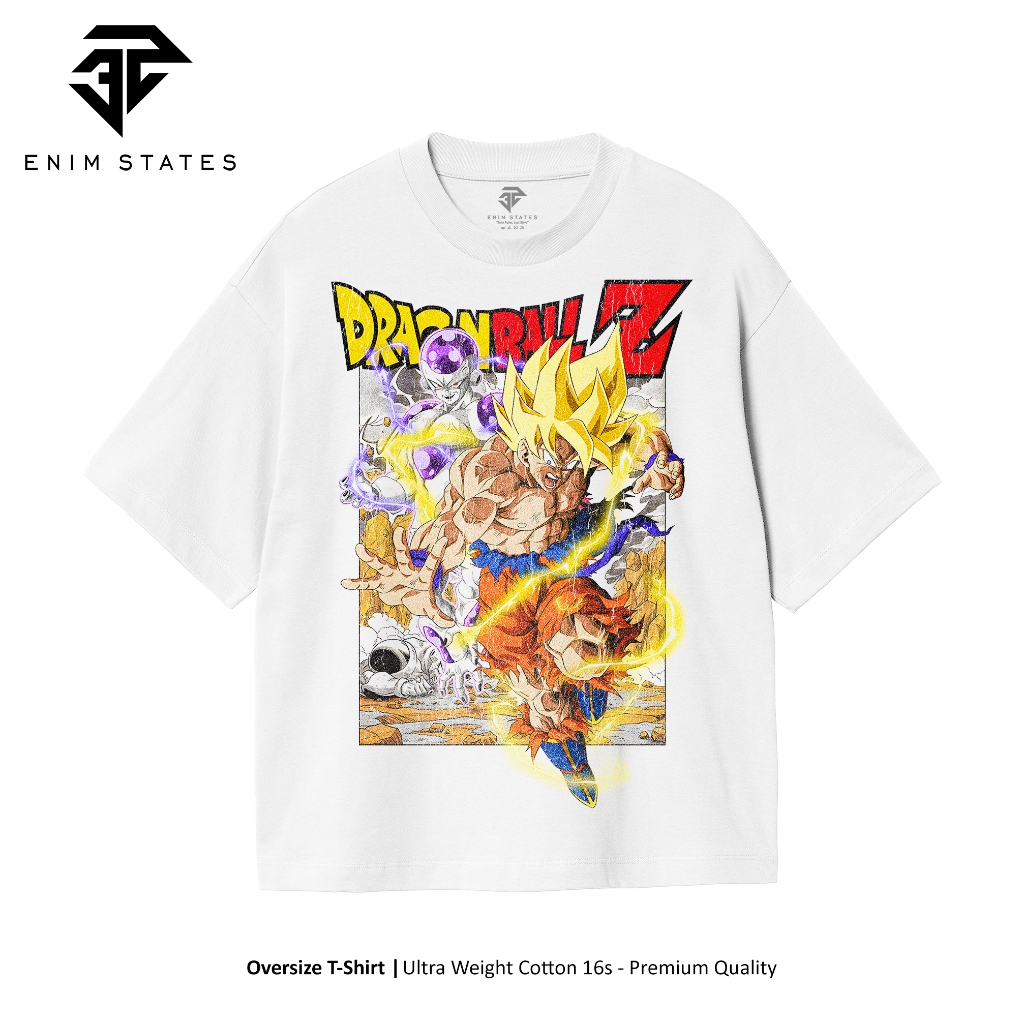 [ OVERSIZE ] Dragon Ball Z - Goku & Frieza Vintage Oversize T-shirt