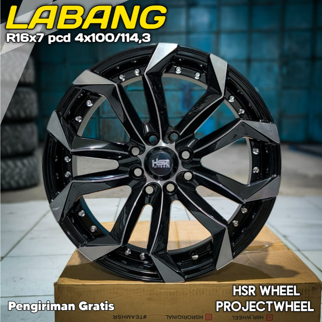 Velg HSR Labang R16 untuk Avanza, Jazz, Brio, Xenia - Free Ongkir Ring 16 // HSR OFFICIAL STORE