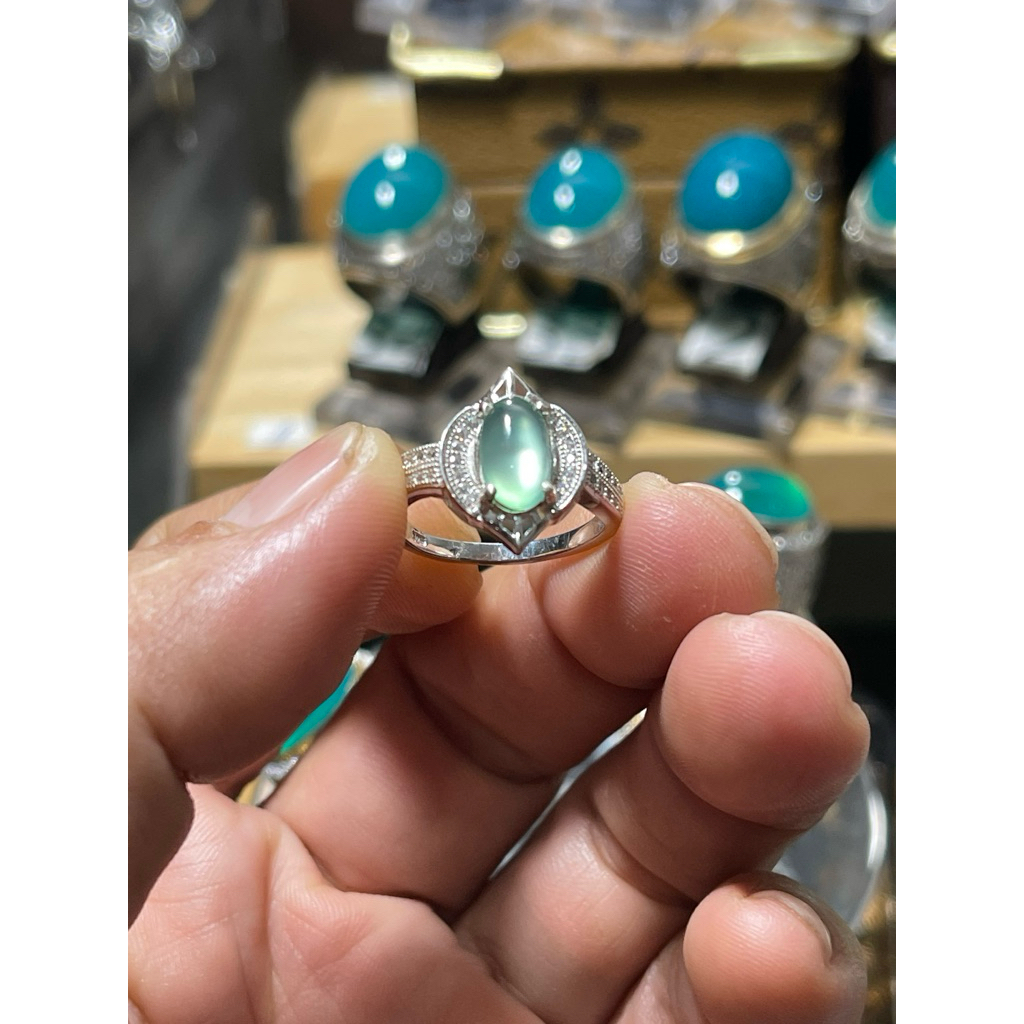 Bacan Ladies Giwang Ring Perak