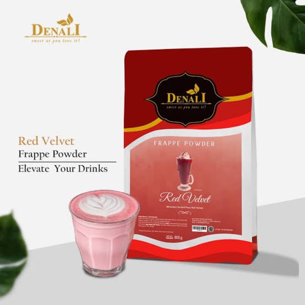 

Bubuk Denali RED VELVET | Powder RED VELVET 800gr | Minuman Cafe | Minuman Coffee Shop