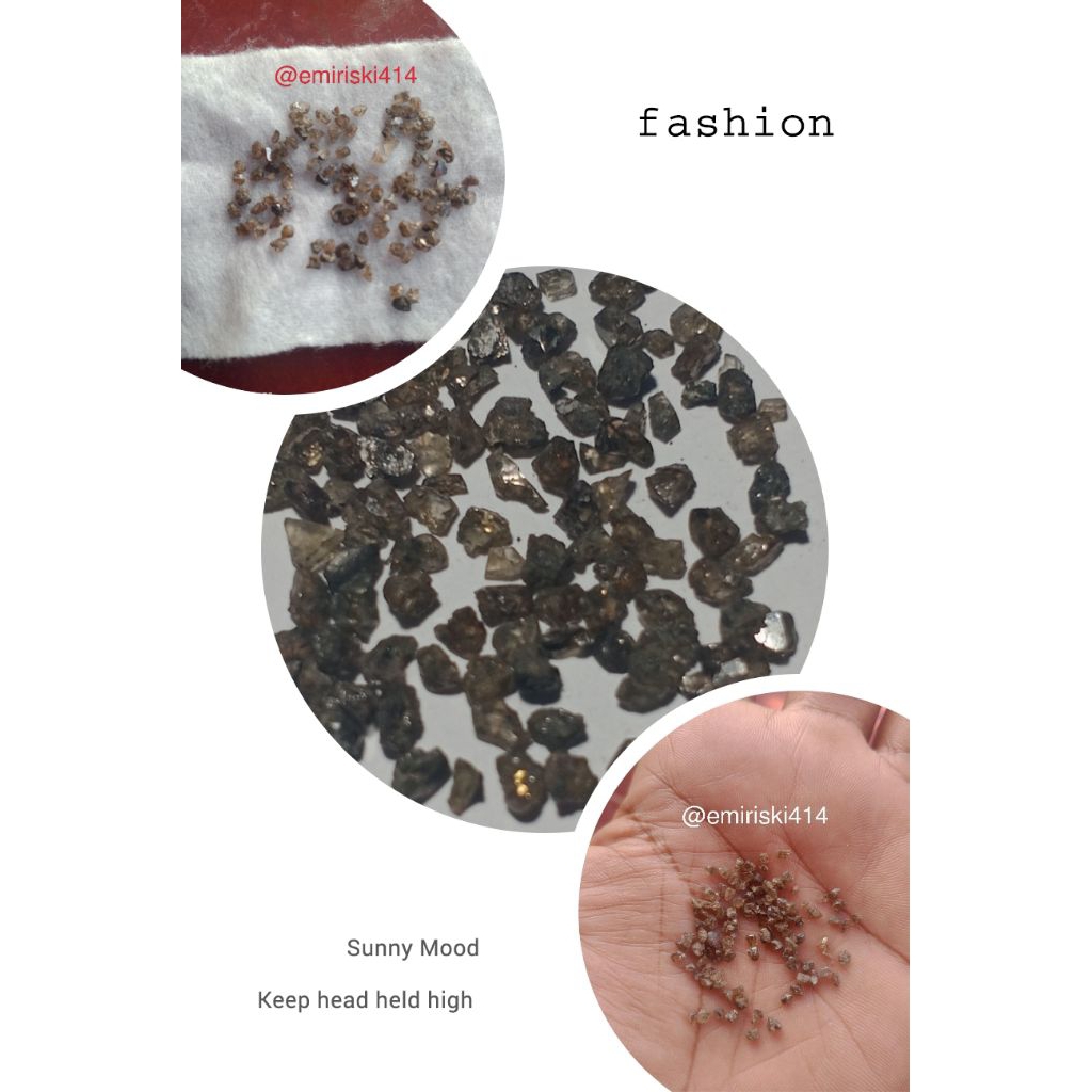 NATURAL INTAN MENTAH BELAHAN/BERLIAN BAHAN MENTAH 100%