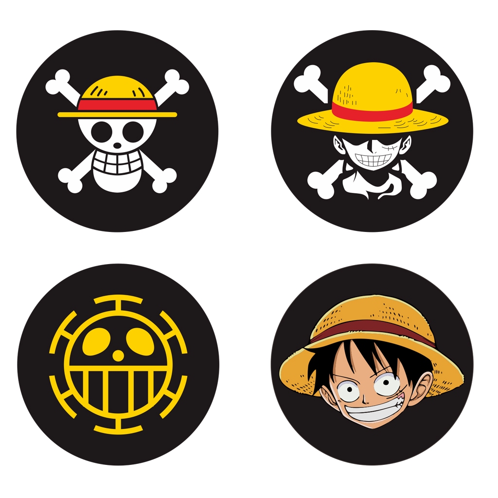 

STICKER VINYL Anime ONE PIECE ISI 4 PCS,SIAP TEMPEL