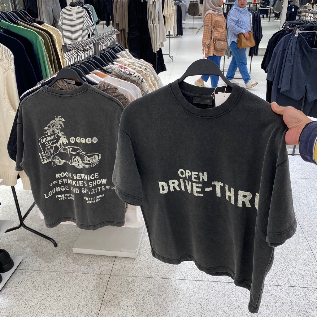 Jastipp. Tshirt Oversize Zara (Man)